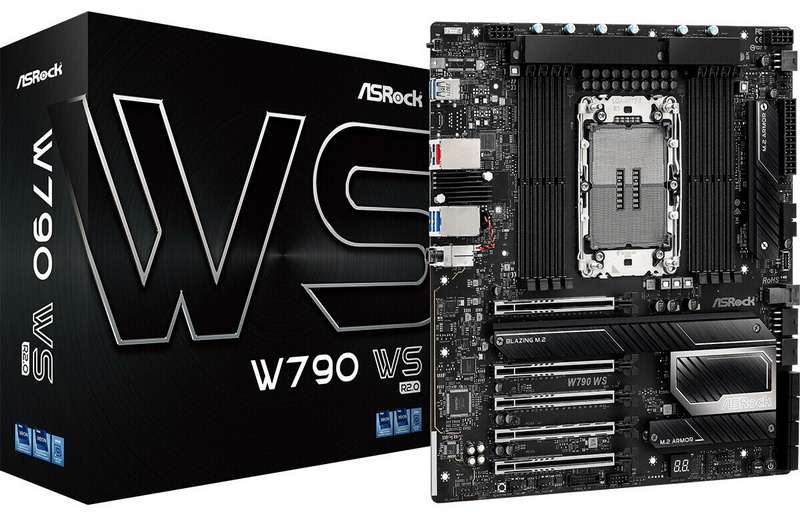ASRock представила плату W790 WS R2.0 для рабочих станций на Intel Xeon W-3400 и W-2400